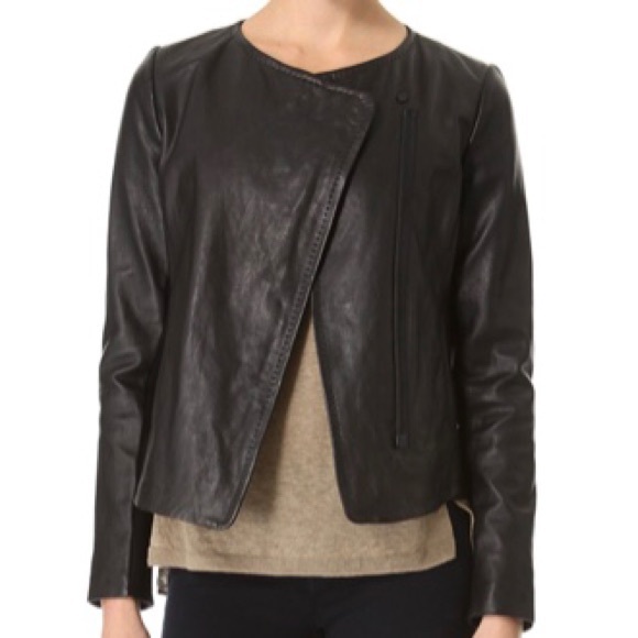 Vince Leather Jacket - Picture 1 of 8